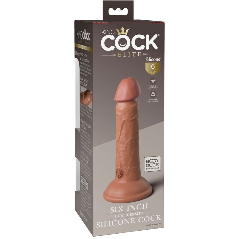 Pipedream King Cock Elite dildo caramel 15,2 cm ventosa