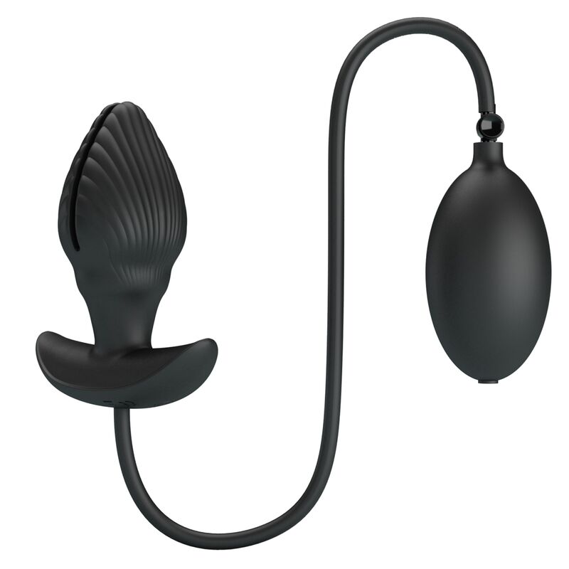 Pretty Love plug gonfiabile vibrante in silicone nero