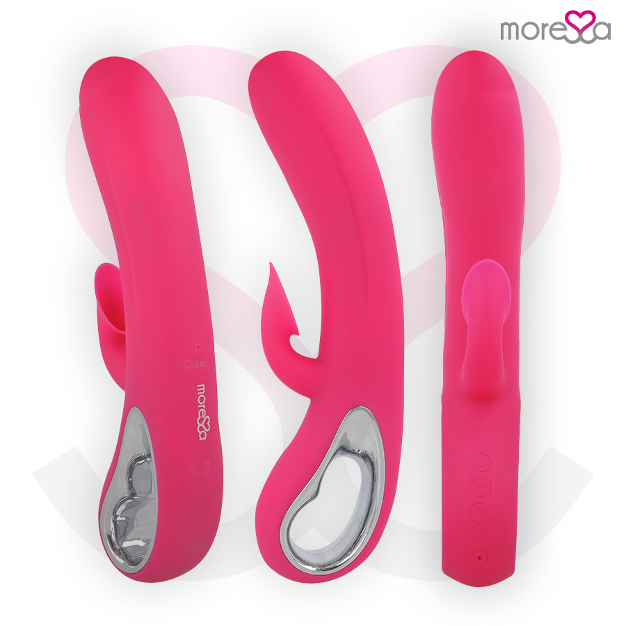 Moressa Dustin vibratore con aspirazione clitoridea doppio