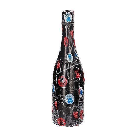 All Black bottiglia 34,5 cm plug anale PVC 9 cm avanzati