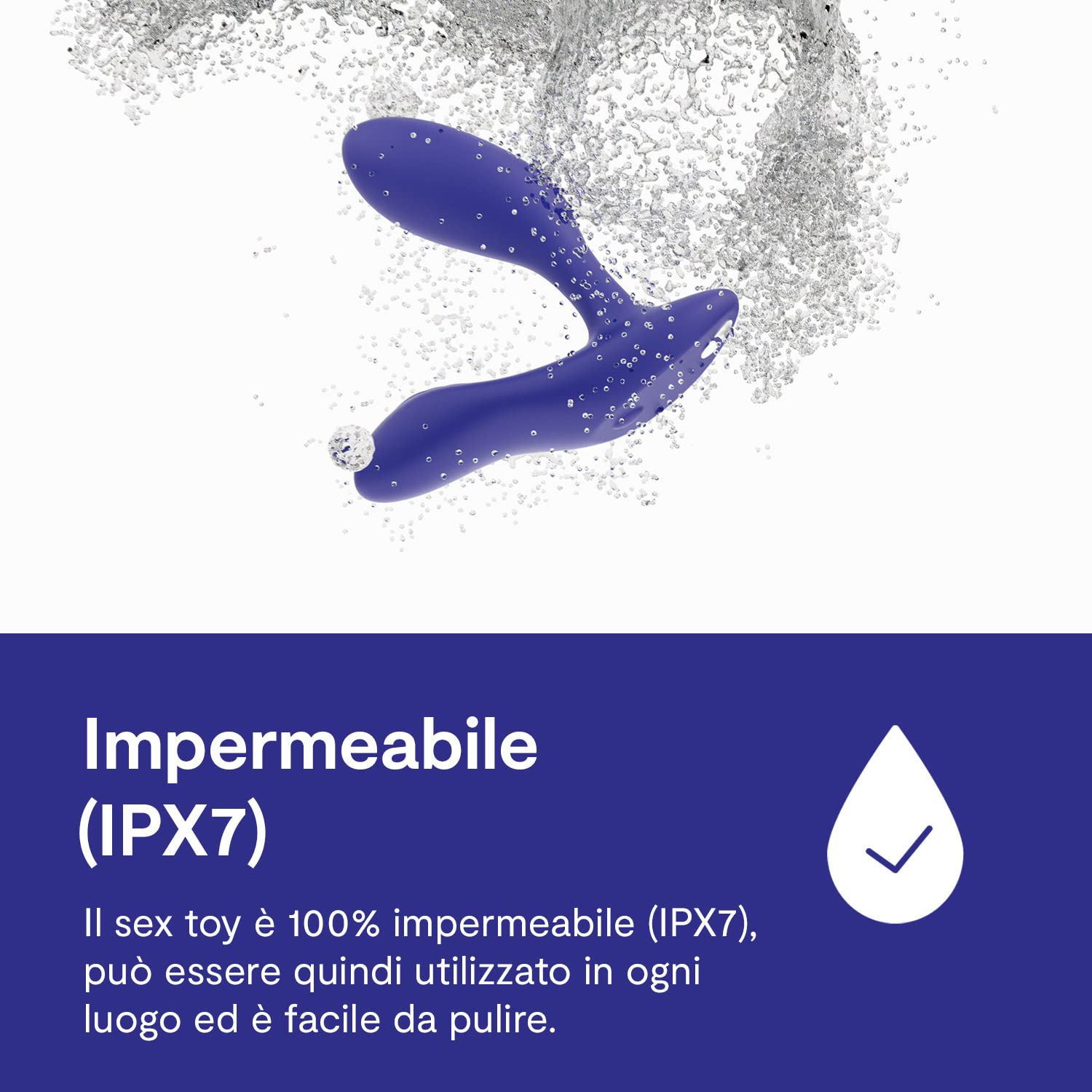 We-Vibe Vector+ plug anale prostata blu app