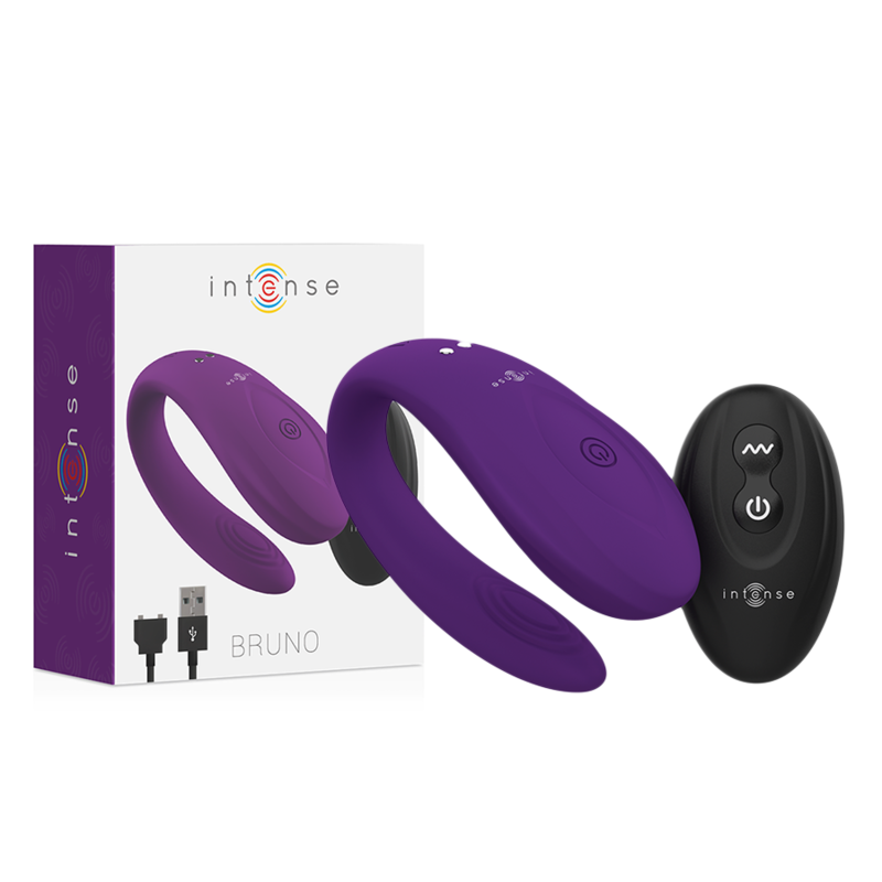 Intense Bruno Partner vibratore per coppie lilla ricaricabile