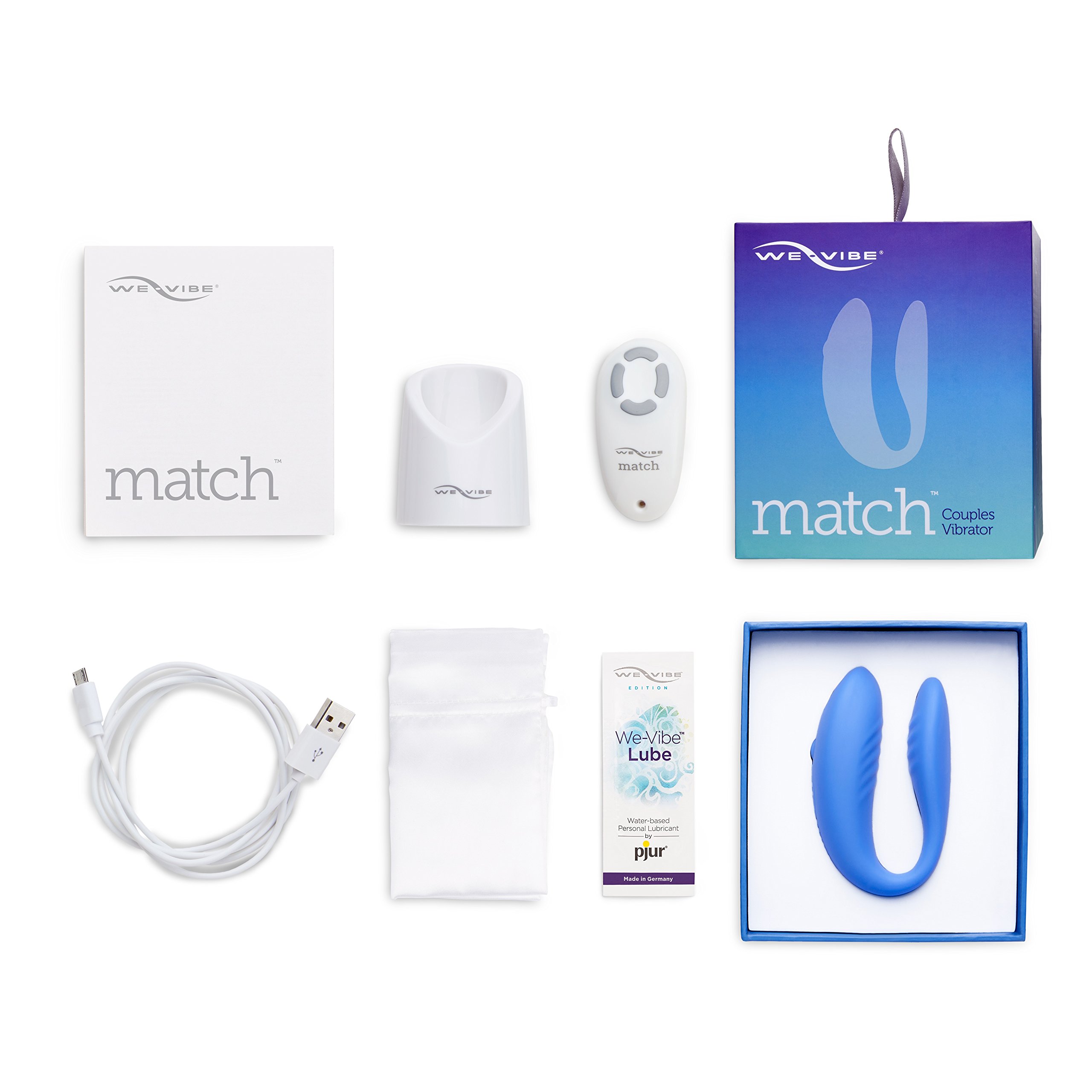 We-Vibe Match vibratore di coppia blu ricaricabile