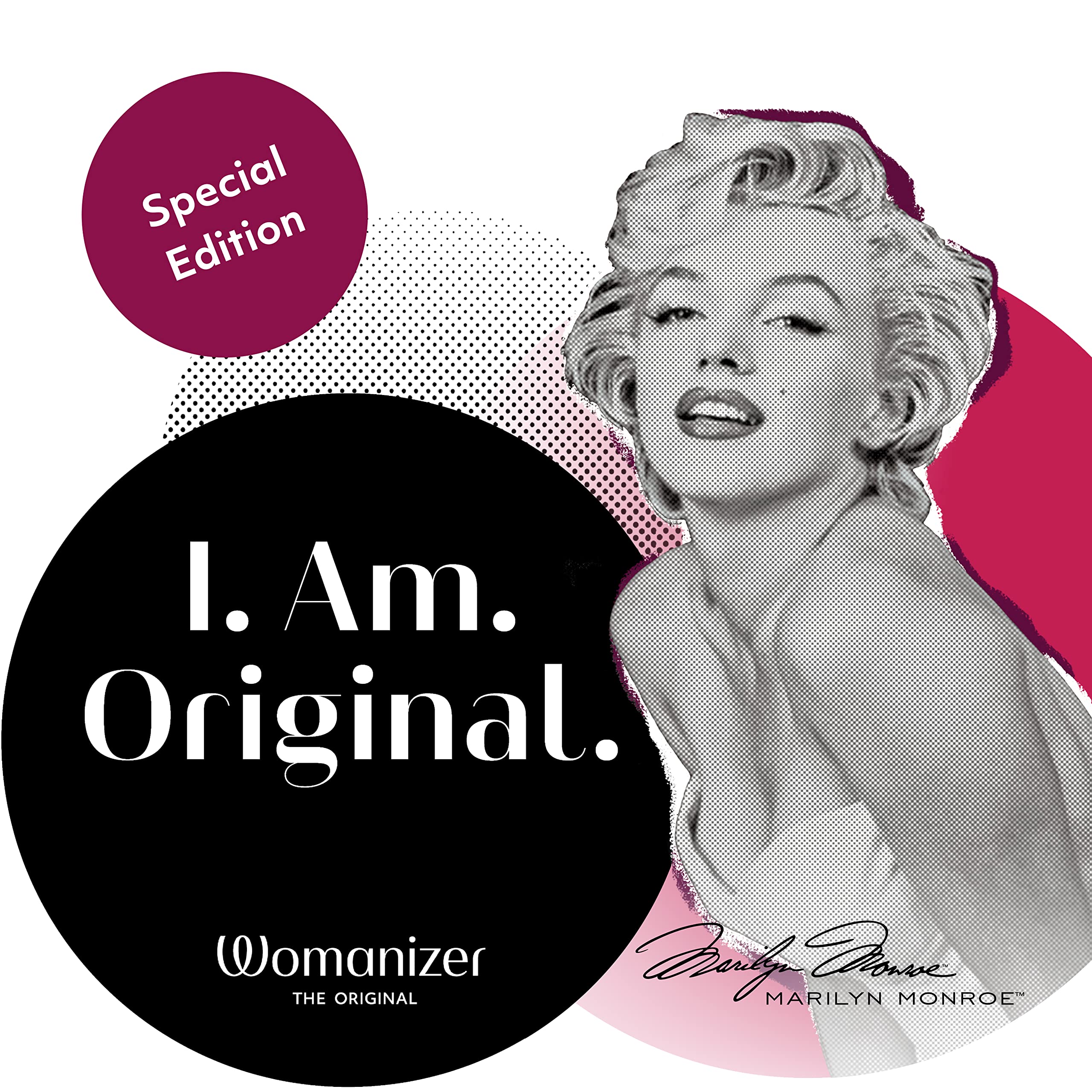 Womanizer Marilyn Monroe stimolatore clitorideo bianco marmo 10 intensità