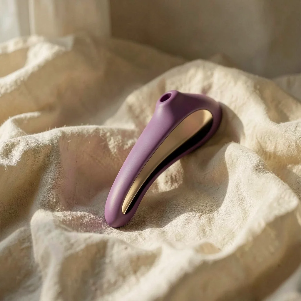 Satisfyer Dual Kiss stimolatore clitoride rosso vino