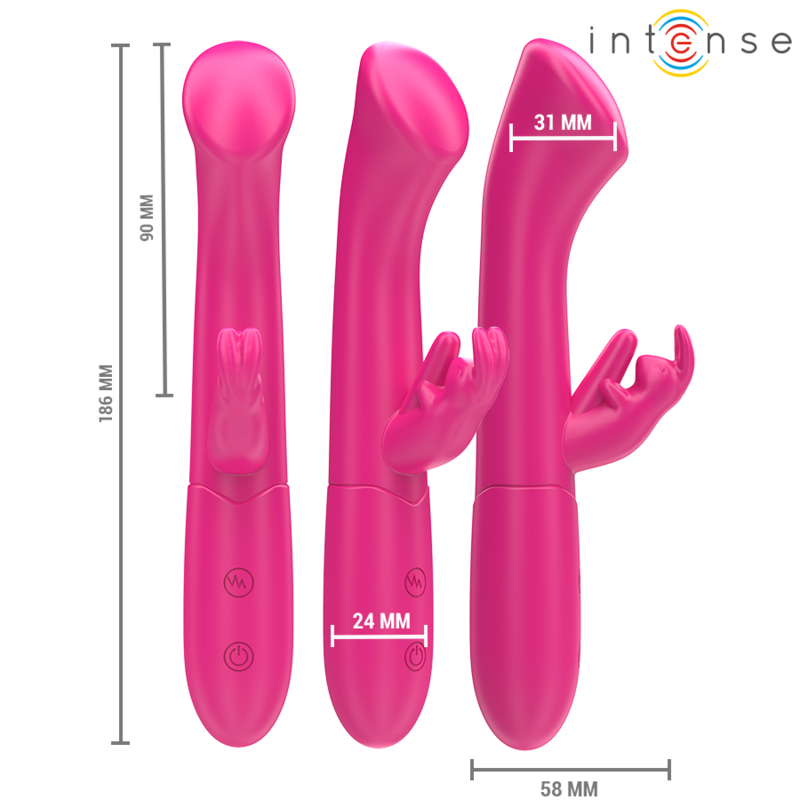 Intense Julieta Rosa vibratore rabbit doppia stimolazione