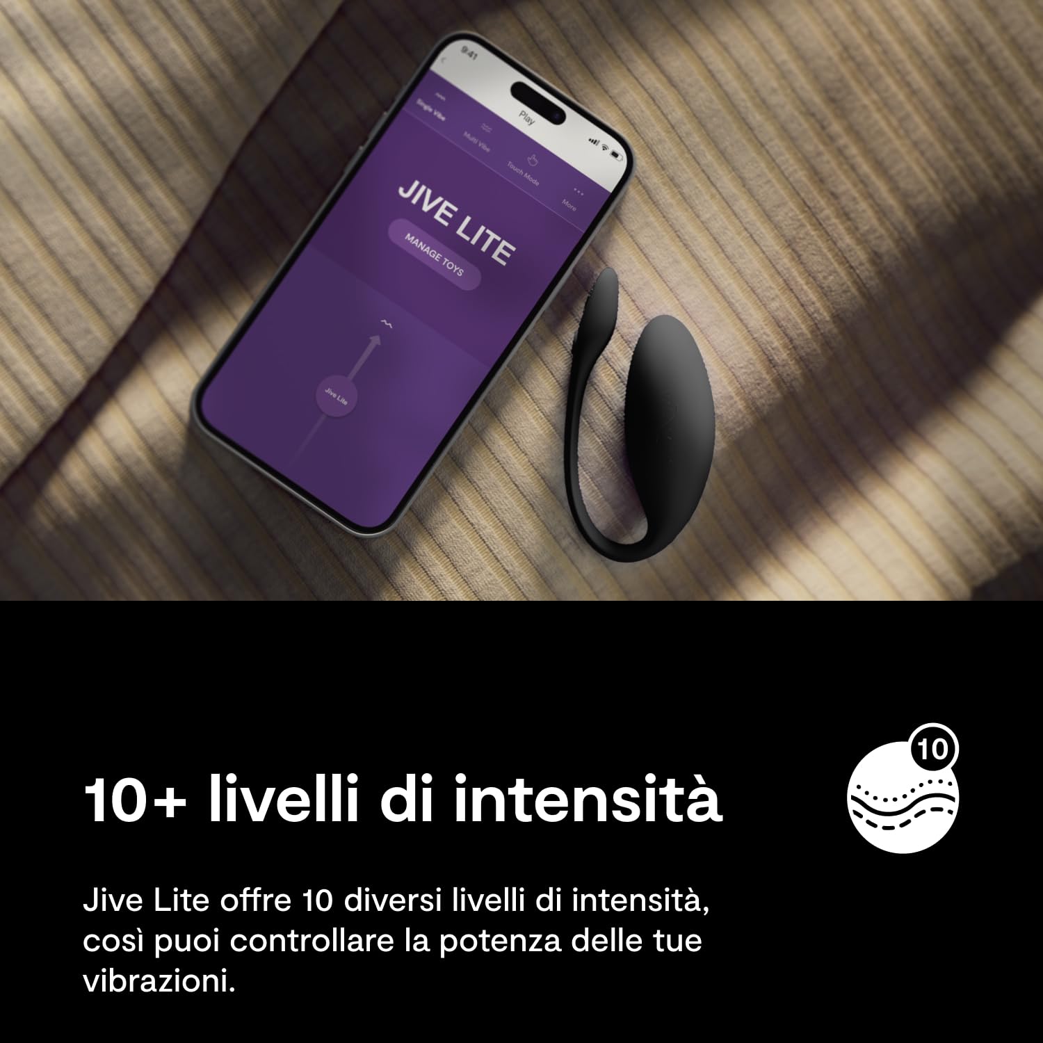 We-Vibe Jive Lite ovetto vibrante nero punto G