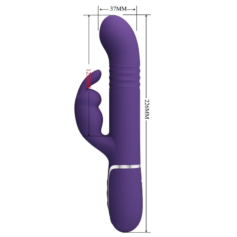 Pretty Love Coale vibratore viola rotante e spingente
