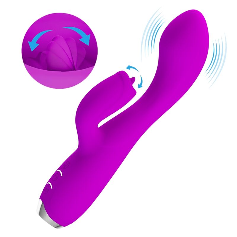 Pretty Love Gloria vibratore rabbit viola doppia stimolazione