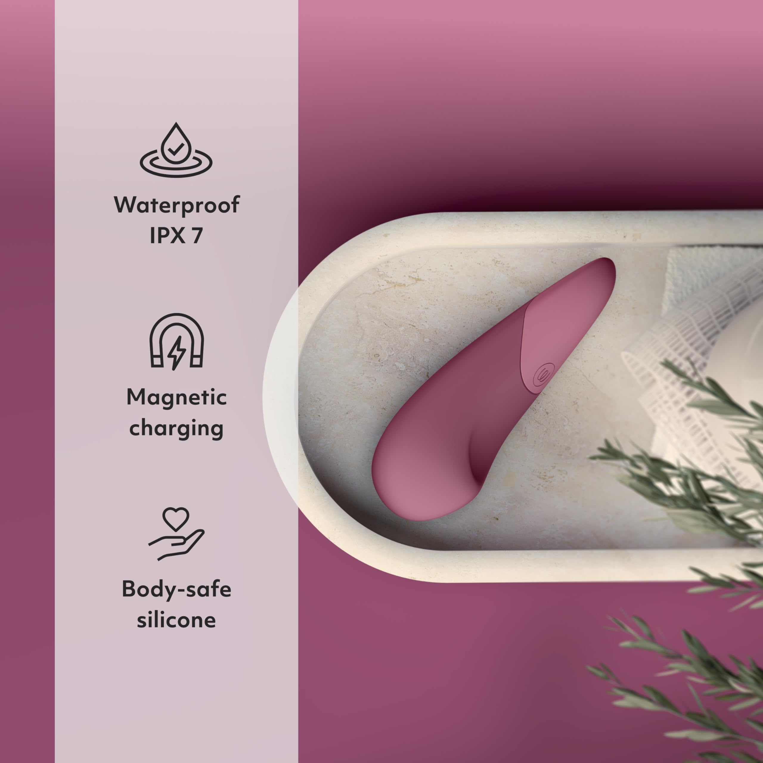 Womanizer Vibe vibratore clitorideo rosa antico silenzioso