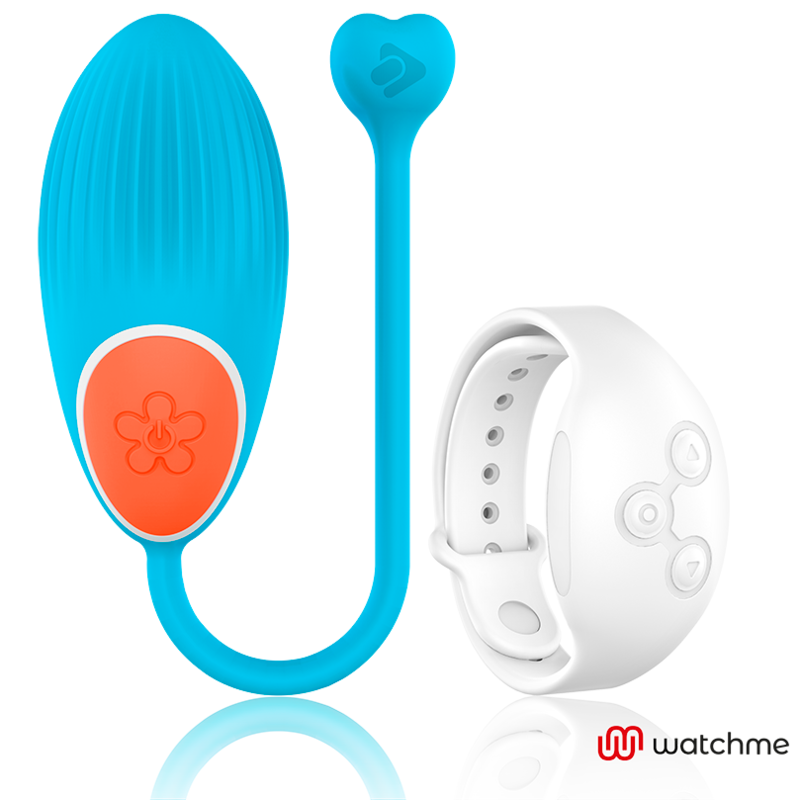 Wearwatch Egg ovetto vibrante blu niveo con orologio