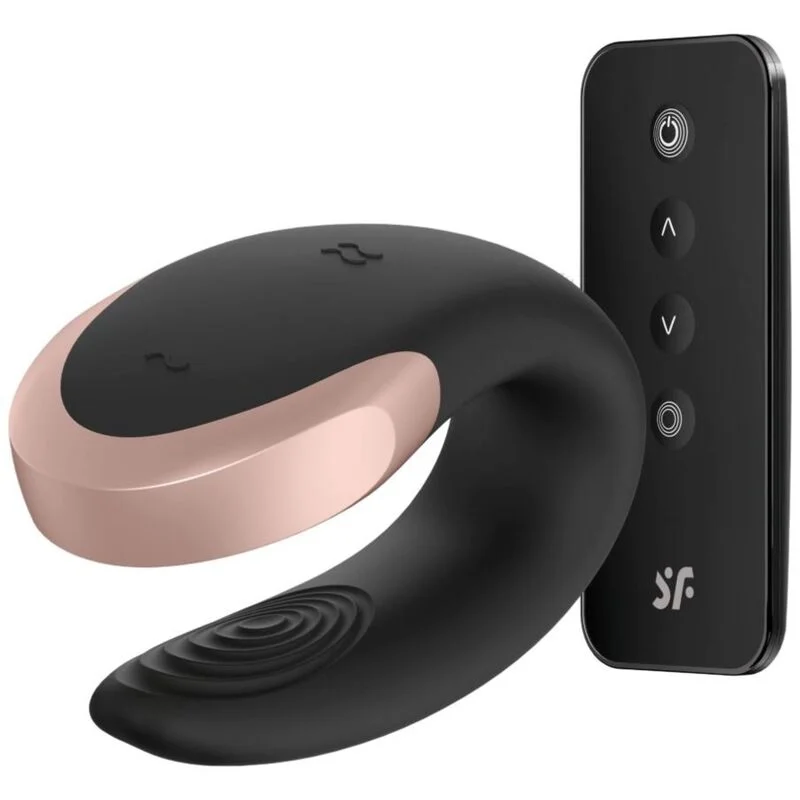 Satisfyer Double Love vibratore di coppia nero telecomando