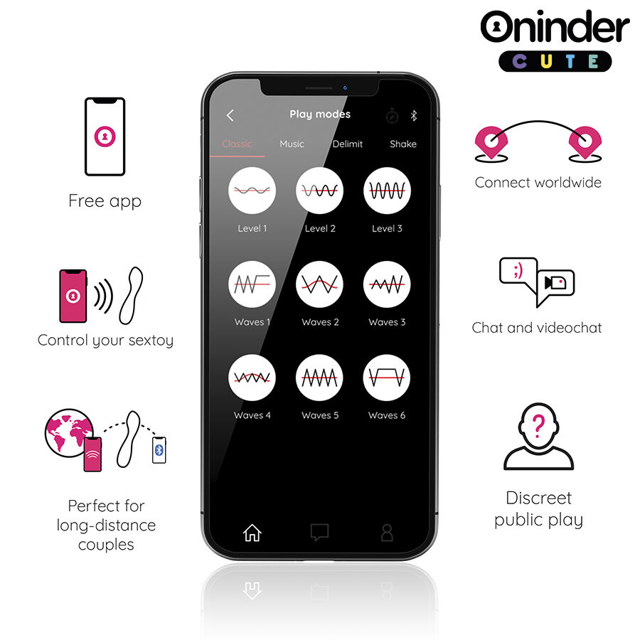Oninder Love Buddy Master Tapping vibratore punto G app