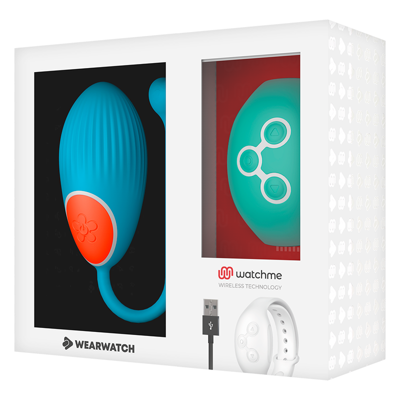 Wearwatch Egg ovulo vibrante telecomando blu acquamarina