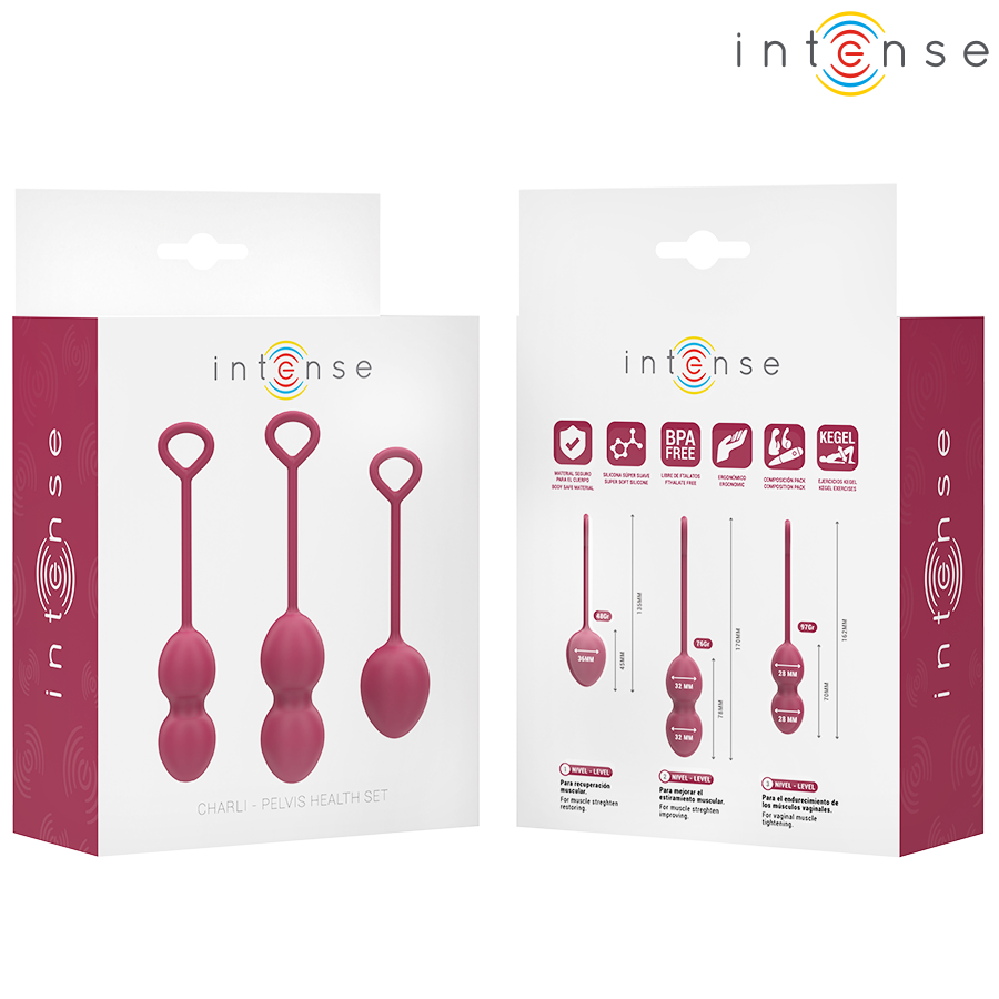 Intense Charli kit palline kegel Bordeaux 3 pezzi