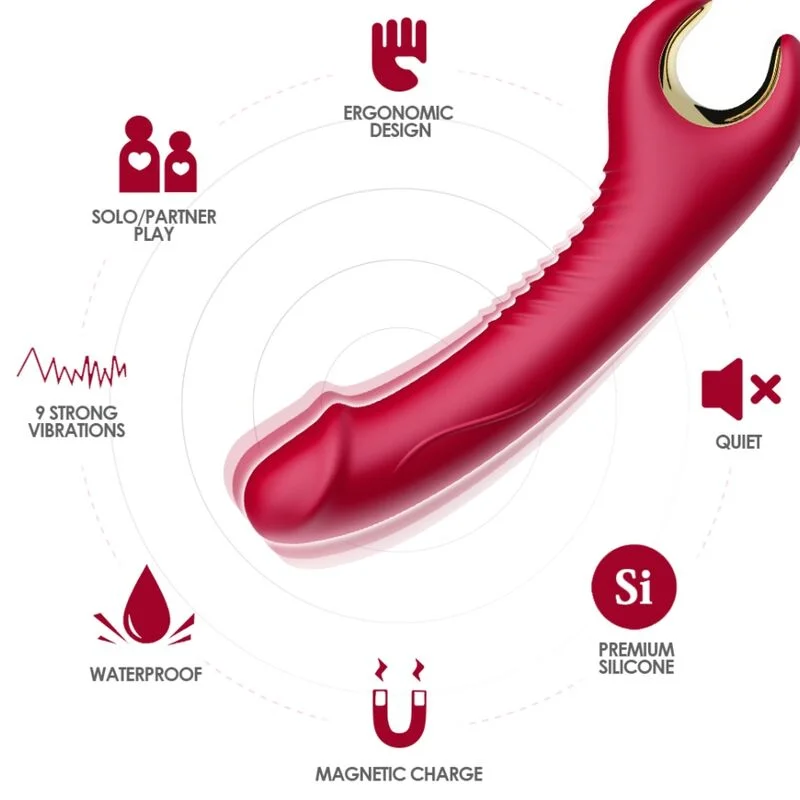 Armony Prince Rosso vibratore pieghevole