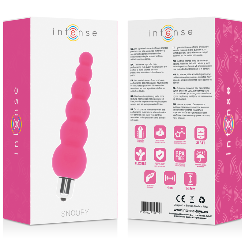 Intense Snoopy Rosa plug anale vibrante