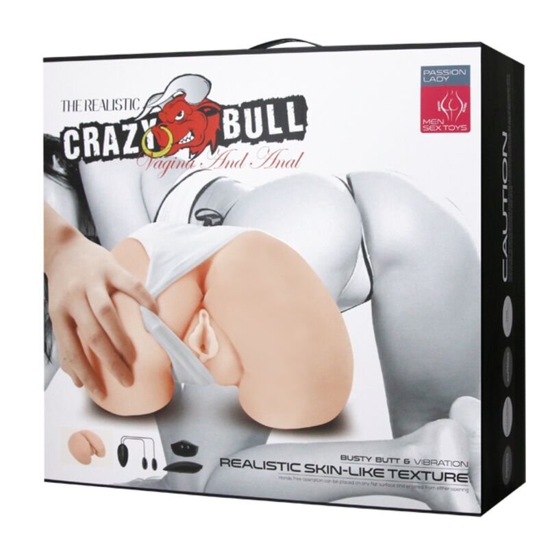 Crazy Bull doppio foro masturbatore vibrante pelle