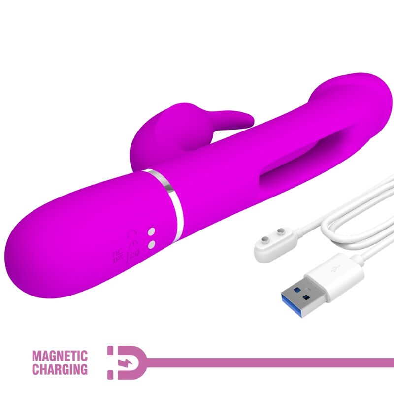 Pretty Love Dejon Vibratore Fucsia Spinta e Rotazione