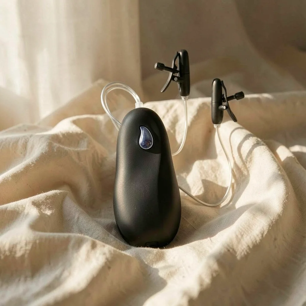 CalExotics Nipple Play morsetti capezzoli riscaldati neri