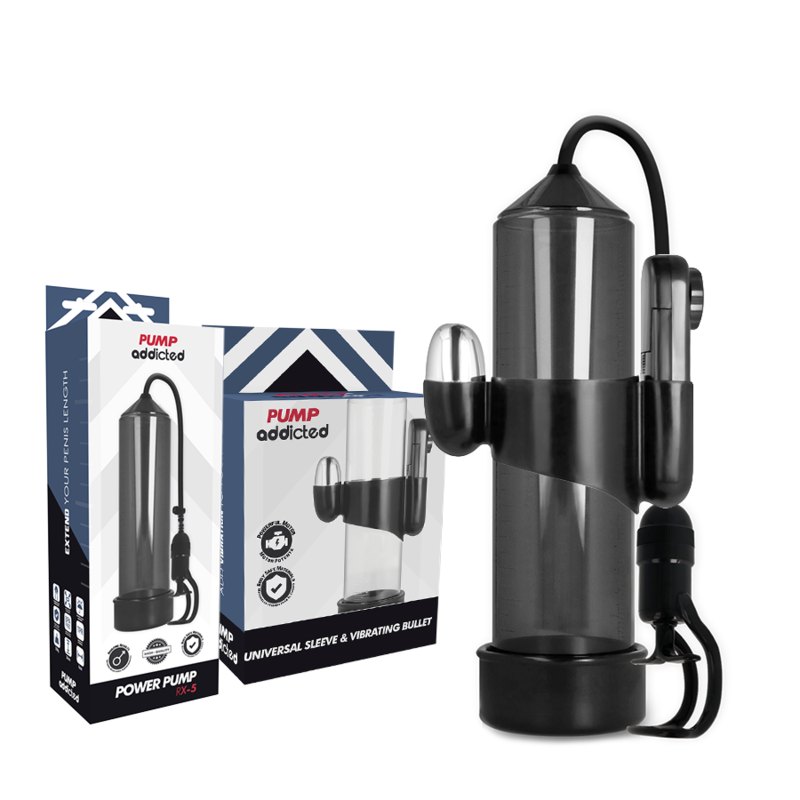 Pump Addicted RX5 pompa pene nera impermeabile