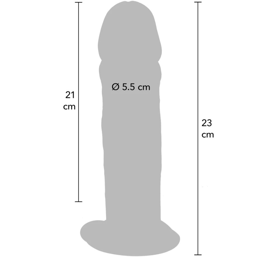 ToyJoy Get Real Dong 23 cm dildo con ventosa doppia densita