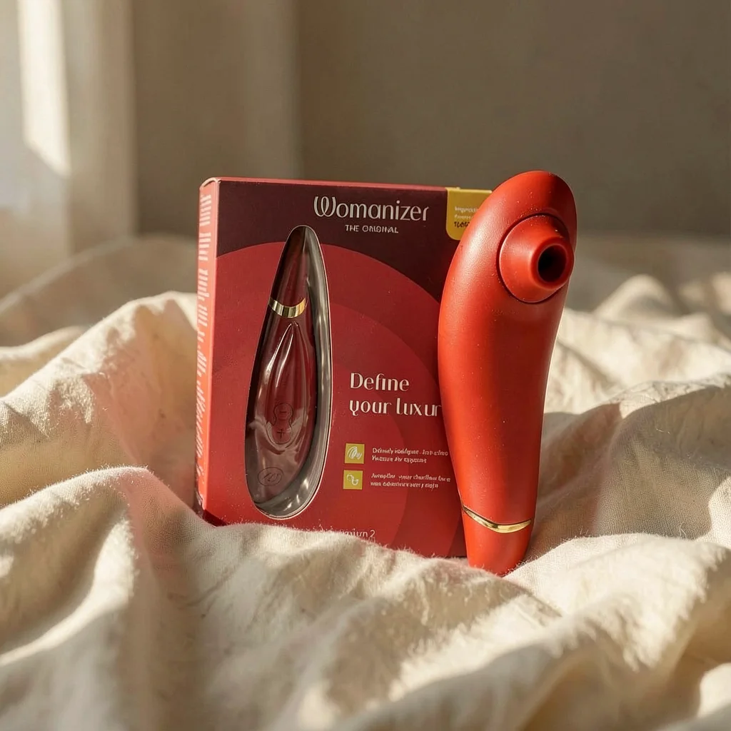 Womanizer Premium 2 stimolatore clitorideo bordeaux air