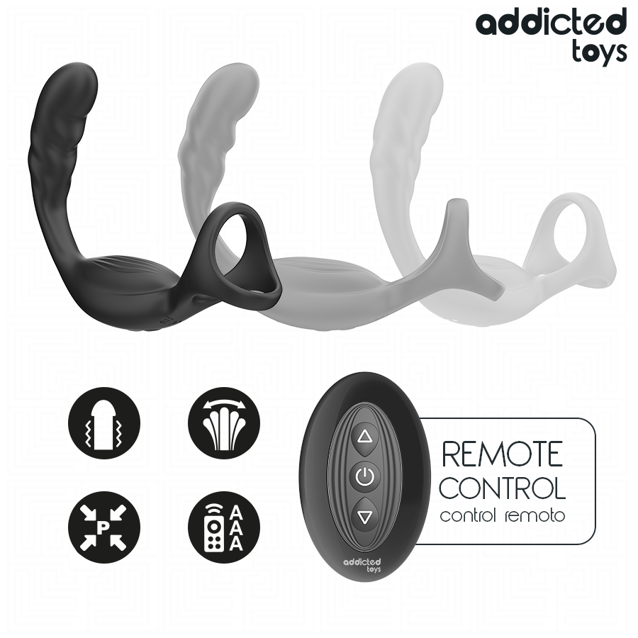 Addicted Toys Doppio Anello prostatico vibrante 2 motori