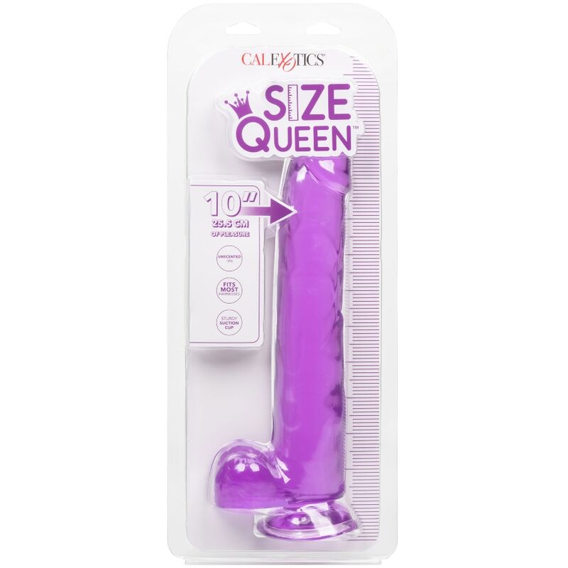 CalExotics Size Queen dildo realistico viola ventosa