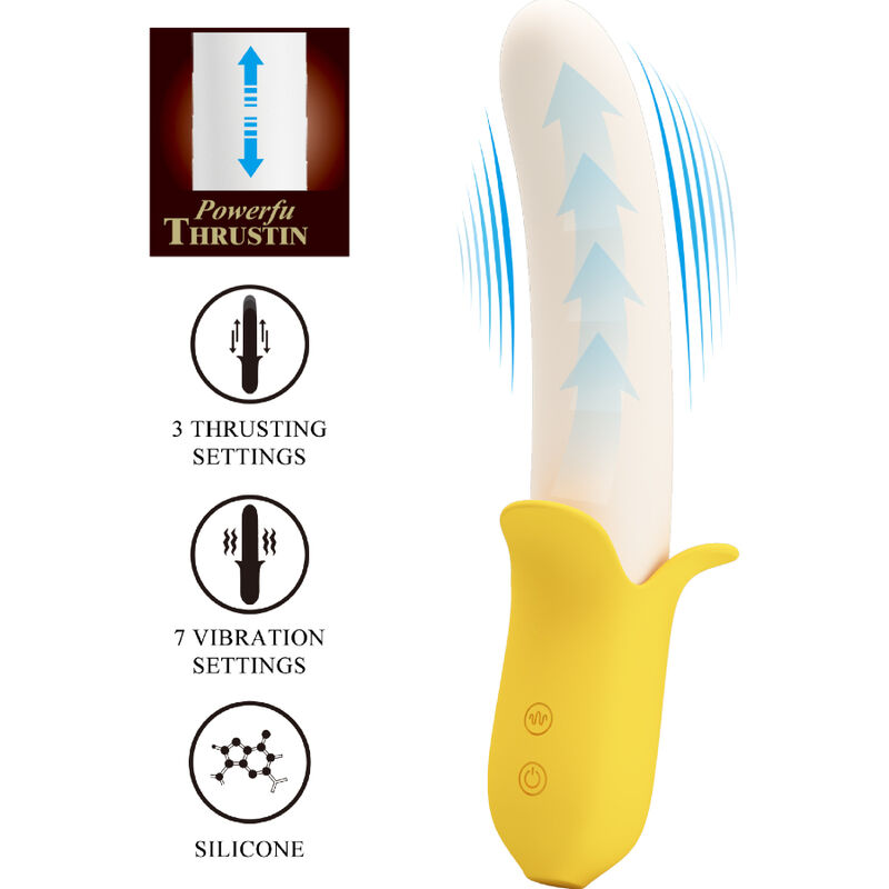 Pretty Love Banana Geek vibratore giallo 7 modalità