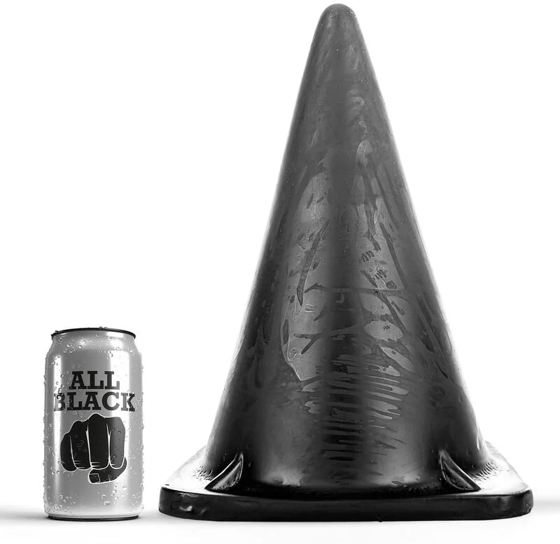 All Black Plug Triangolare 30 cm PVC ipoallergenico