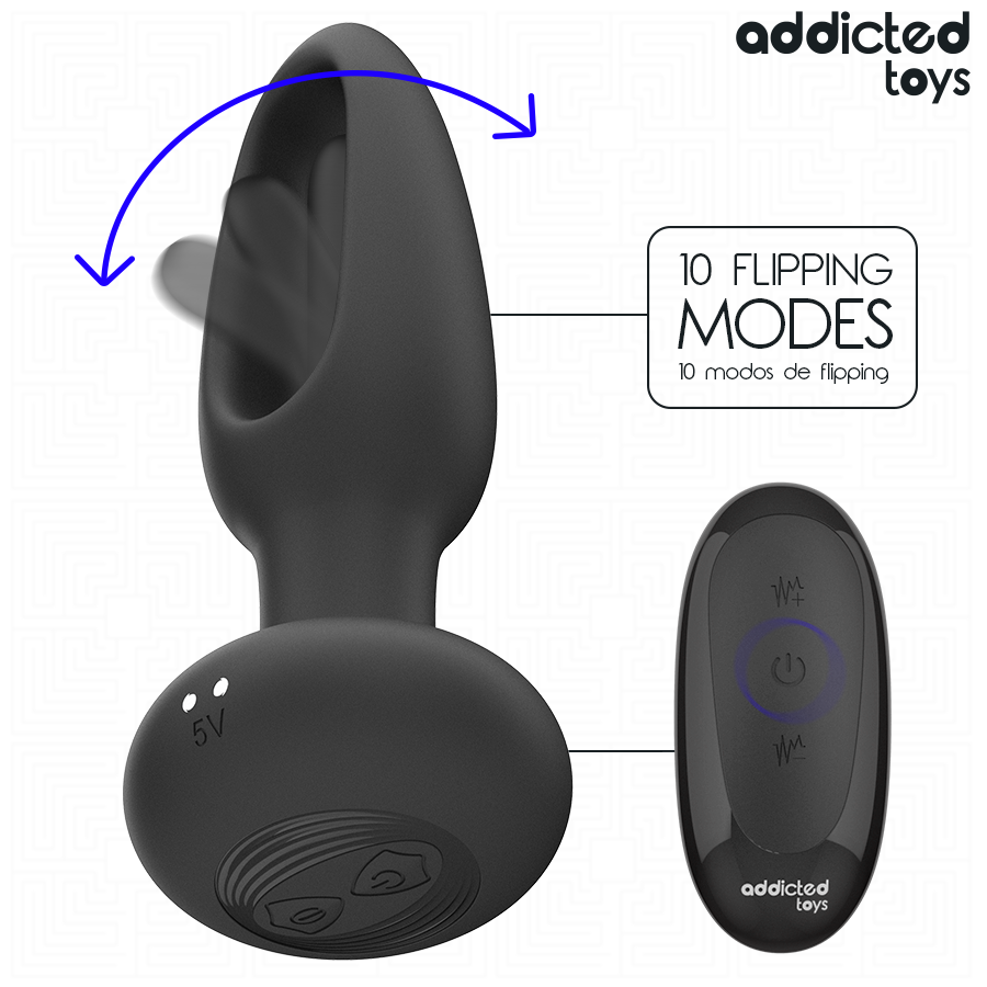Addicted Toys Plug Vibrante Lingua plug anale telecomando