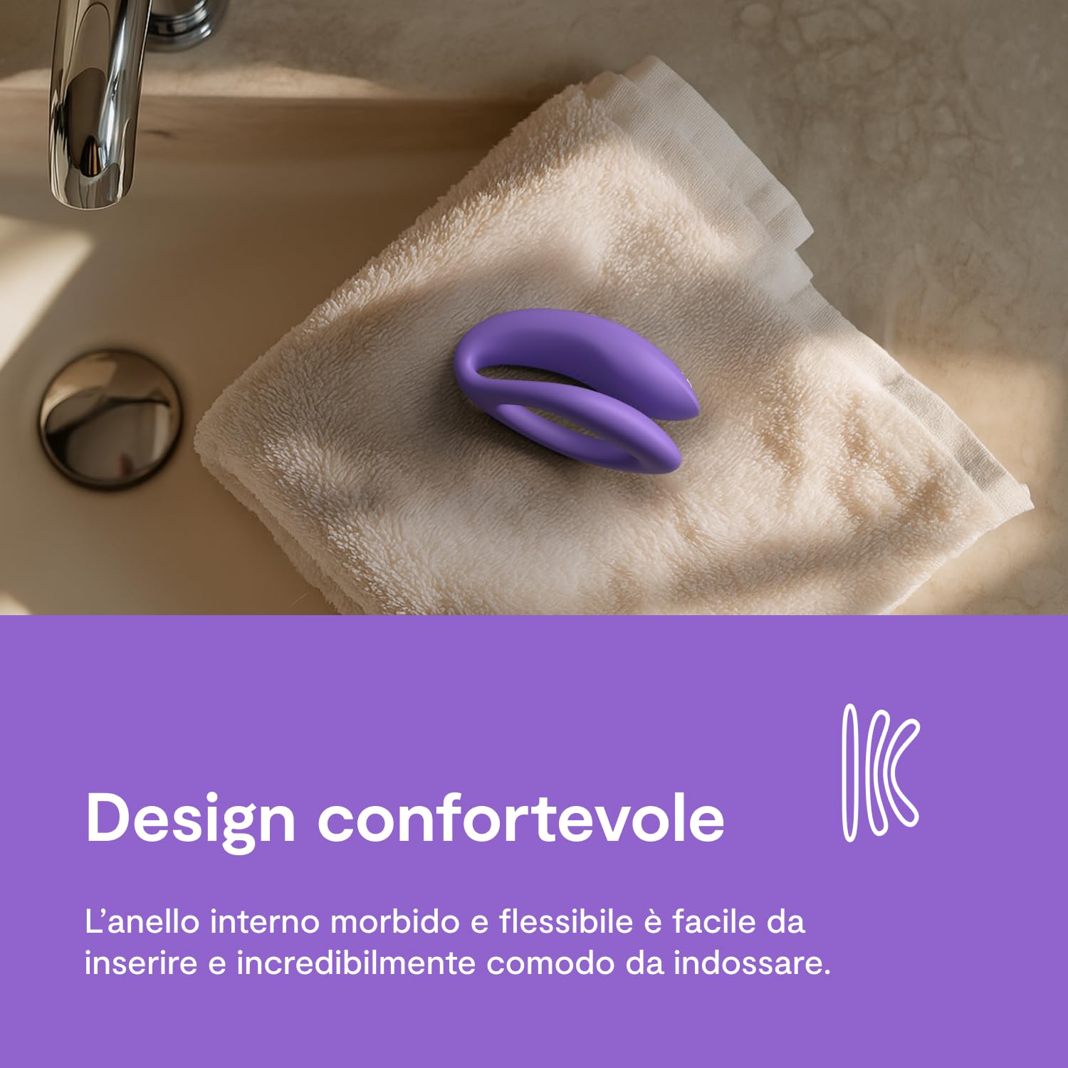 We-Vibe Sync O vibratore di coppia viola con app