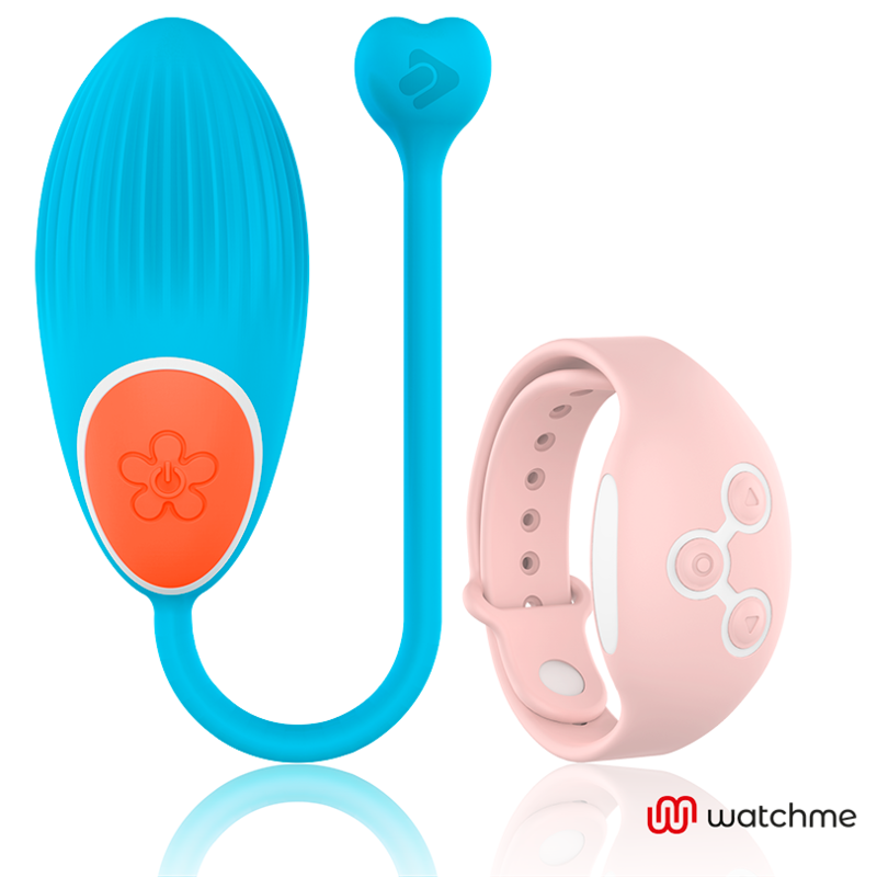 Wearwatch Egg ovetto vibrante blu rosa con orologio