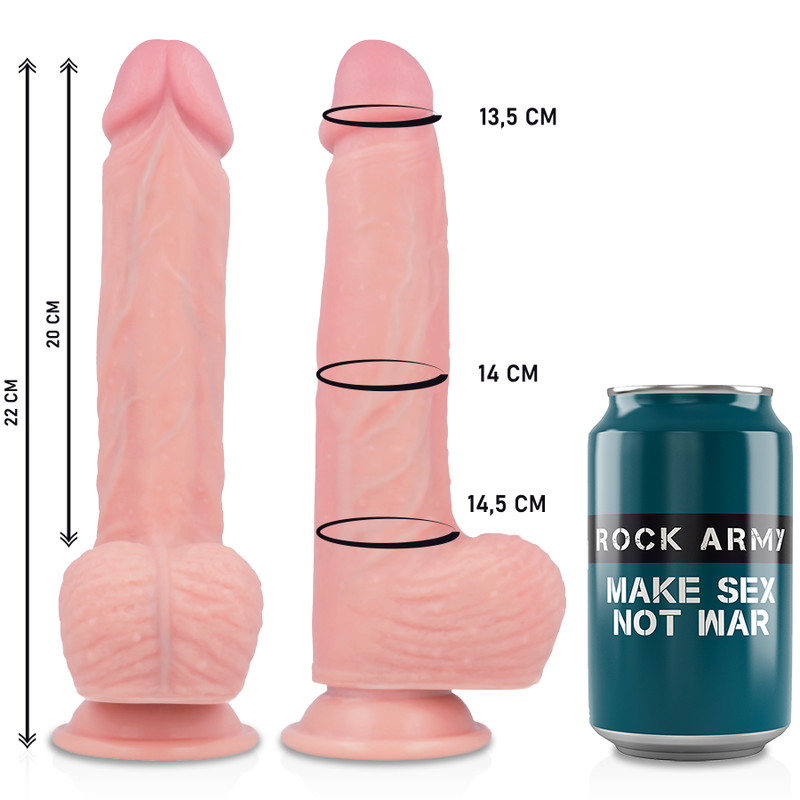 Rockarmy Hawk dildo vibrante realistico 20 cm