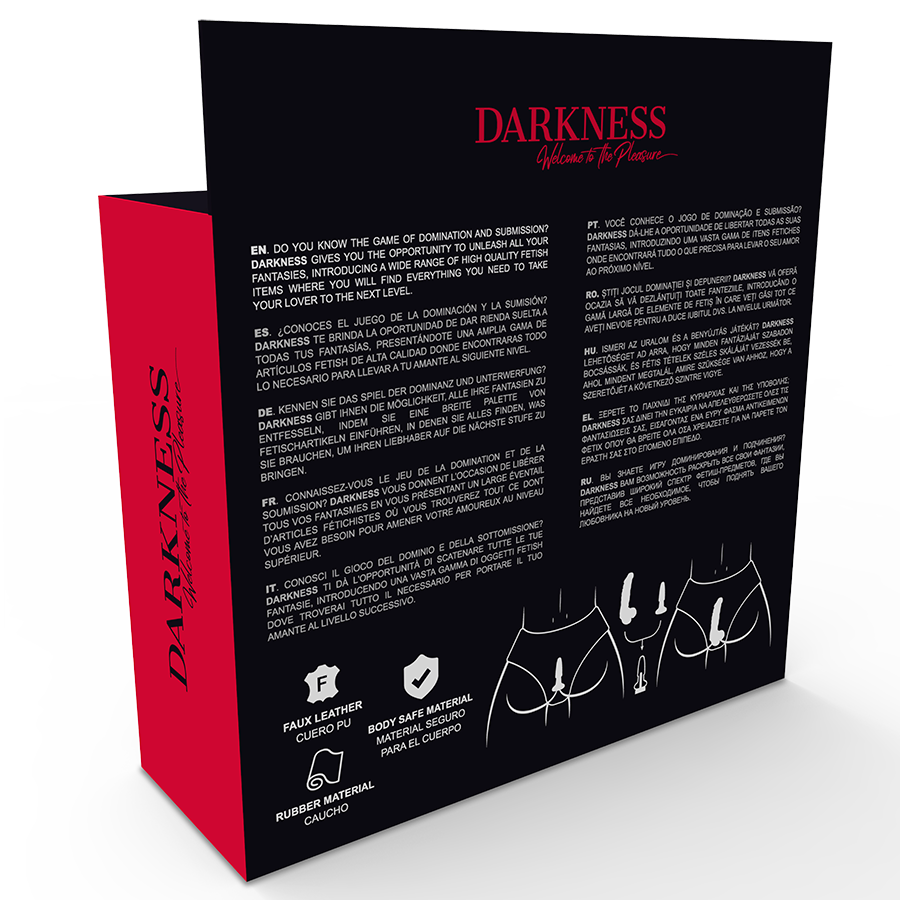 Darkness Slip con Plug e Dildo Intercambiabili perizoma taglia unica