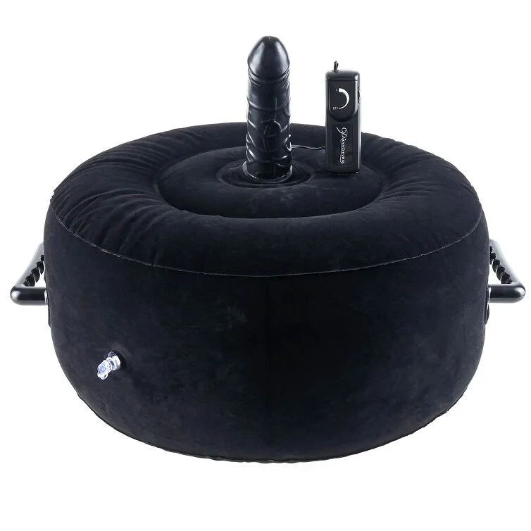 Fetish Fantasy Hot Seat cuscino gonfiabile dong vibrante maniglie