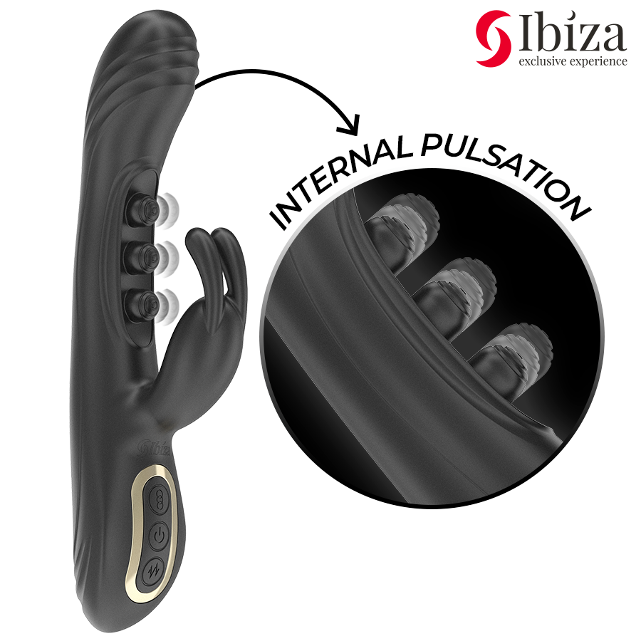 Frutille Ibiza Rabbit Pulsante vibratore doppio motore