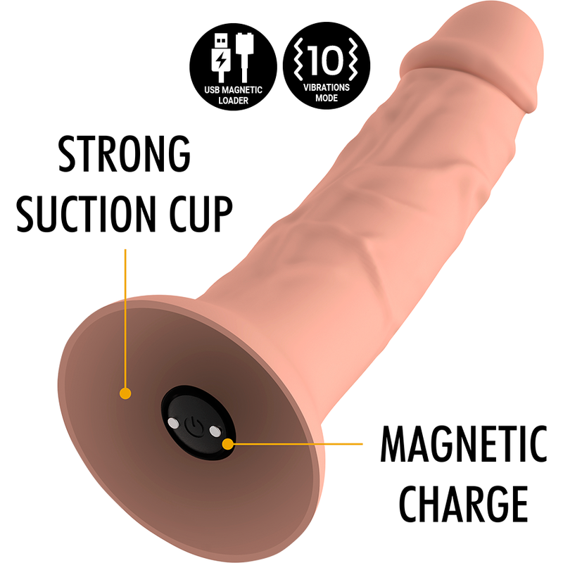 Mythology Asher Original M dildo realistico vibrante 20 cm