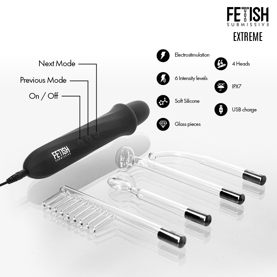 Fetish Submissive Wand elettrostimolazione 6 livelli