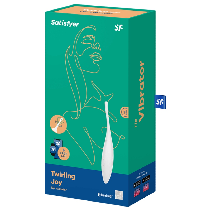 Satisfyer Twirling Joy stimolatore clitoride bianco preciso