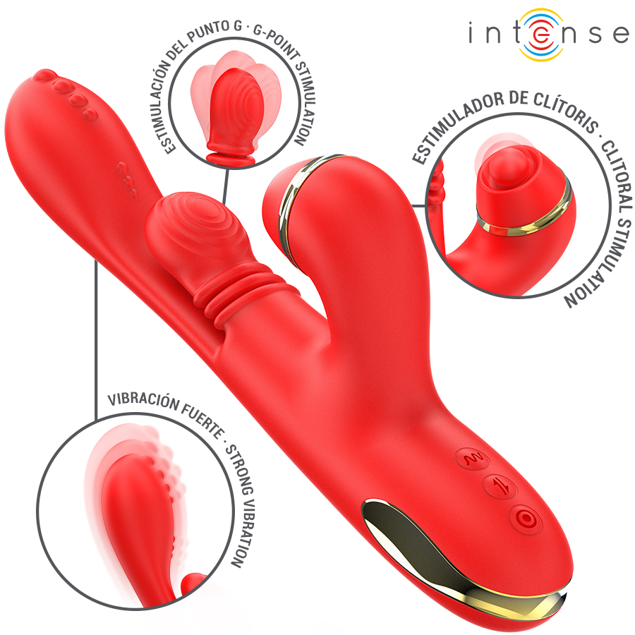 Intense Katy vibratore clitoride punto G 4 testine