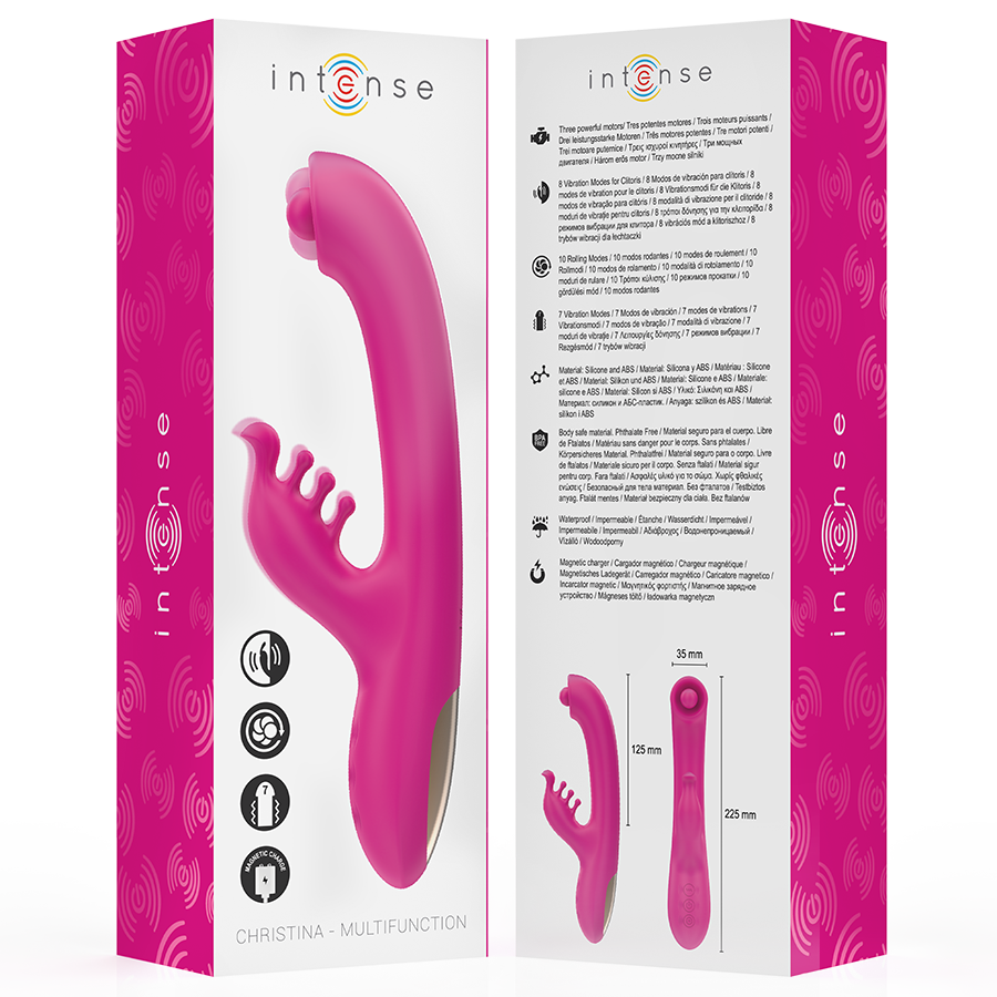 Intense Christina vibratore rotante 3 motori impermeabile