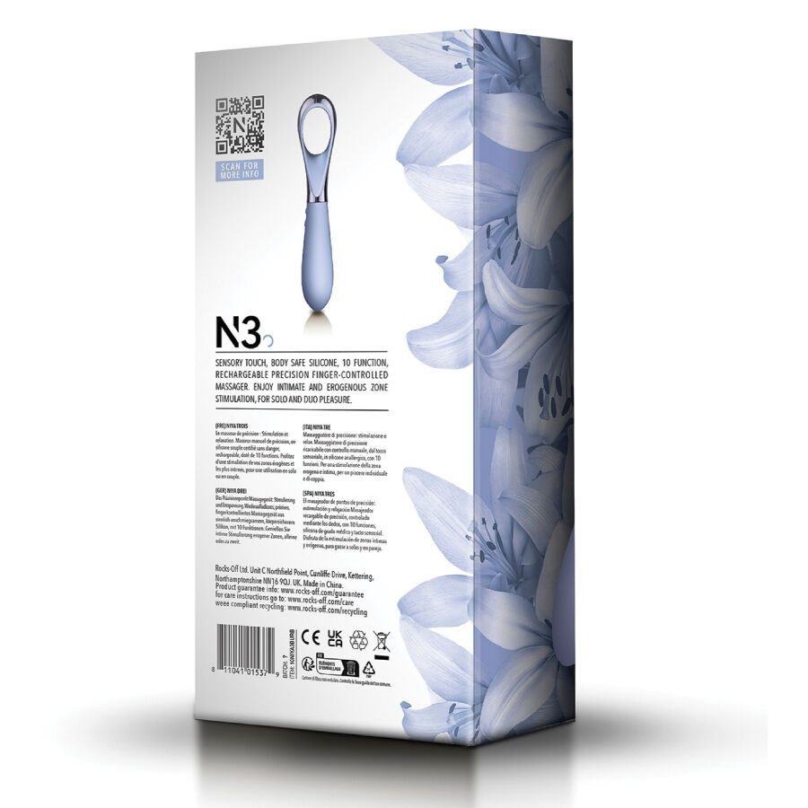 Niya N3 anello vibrante da dito silicone 10 modalità