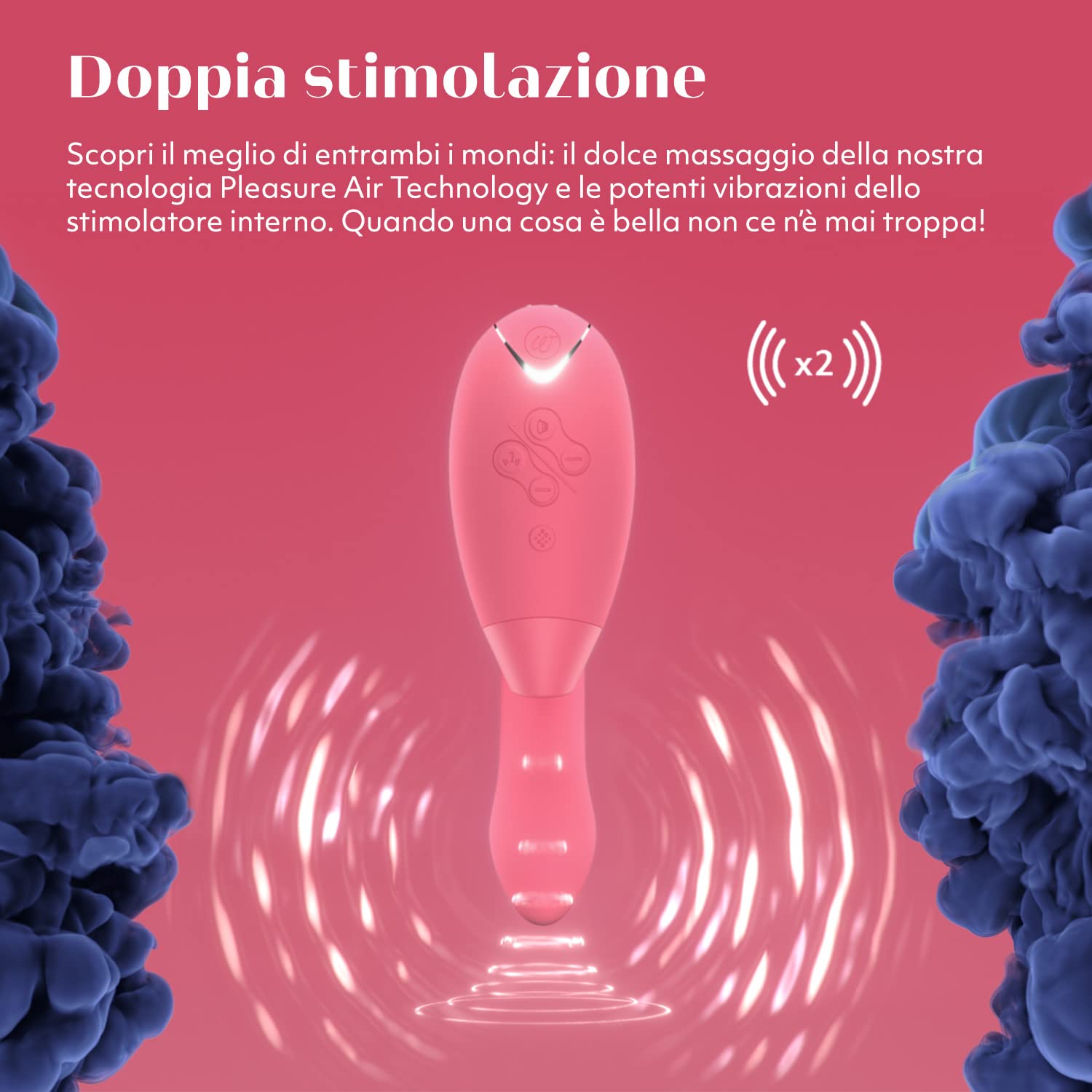 Womanizer Duo stimolatore clitoride punto G rosa